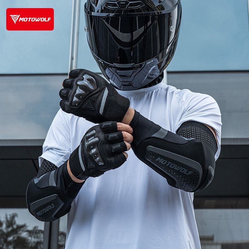 Mountain Biking Elbow Pads - Motorfiets Elleboogbeschermers Ademende Mountainbike Elleboogbeschermers Armbeschermer